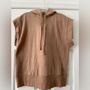 Zara sleeveless hoodie sweatshirt